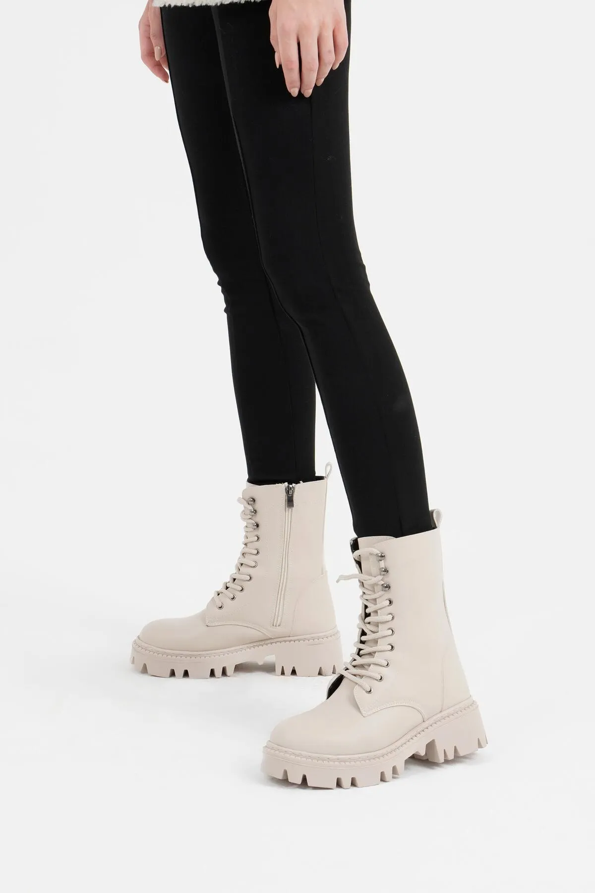 CZ London  Stiefelette - Beige - Blockabsatz