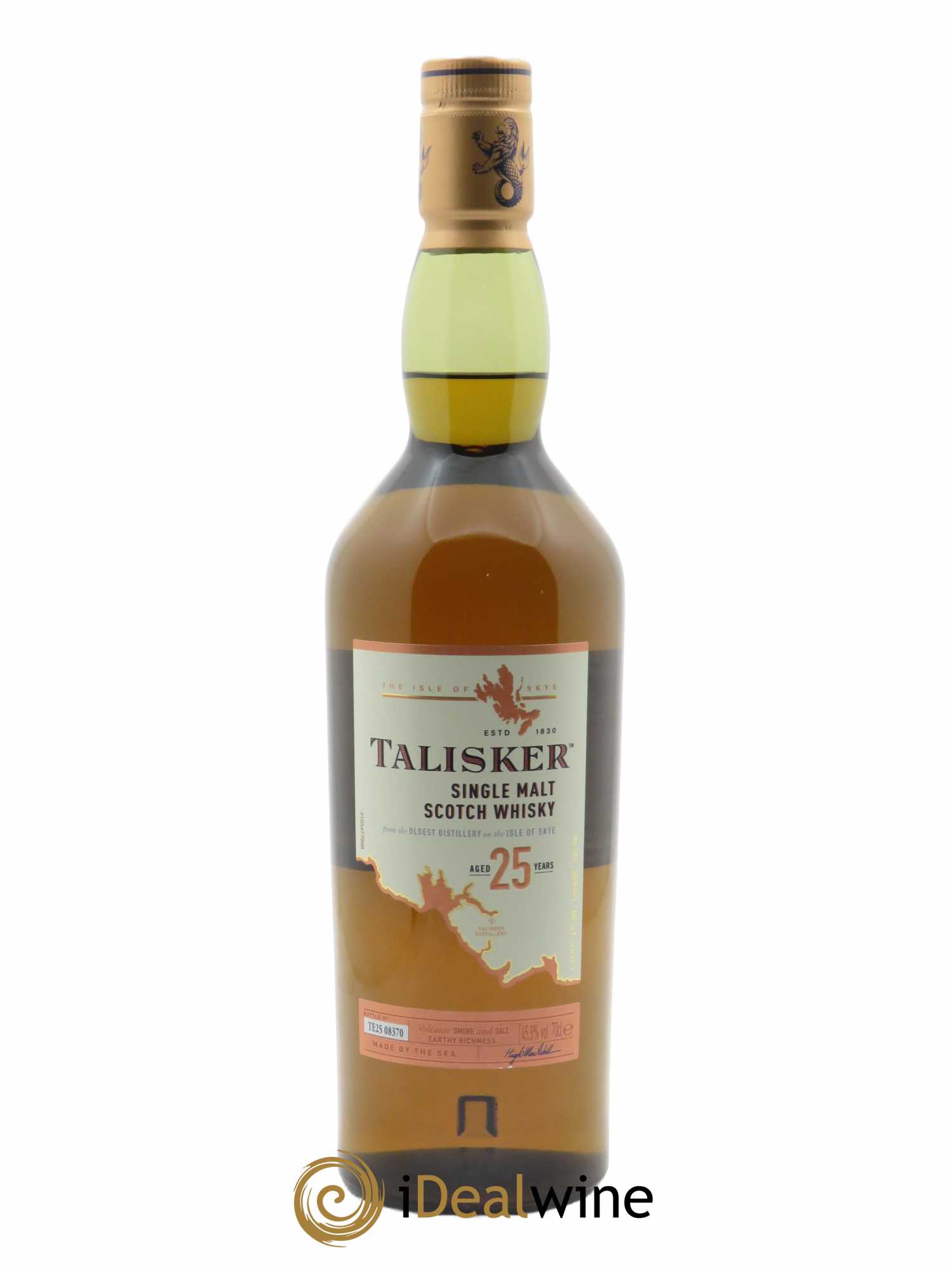 Whisky Talisker Single Malt Scotch Aged 25 Years (70cl)  - Lot de 1 Bouteille