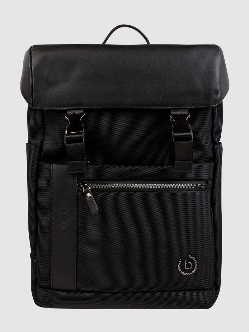 Rucksack mit Klickverschluss in schwarz