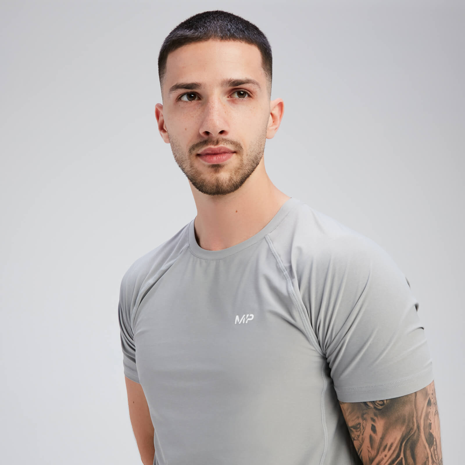 T-shirt à manches courtes MP Tempo pour hommes – Orage chiné