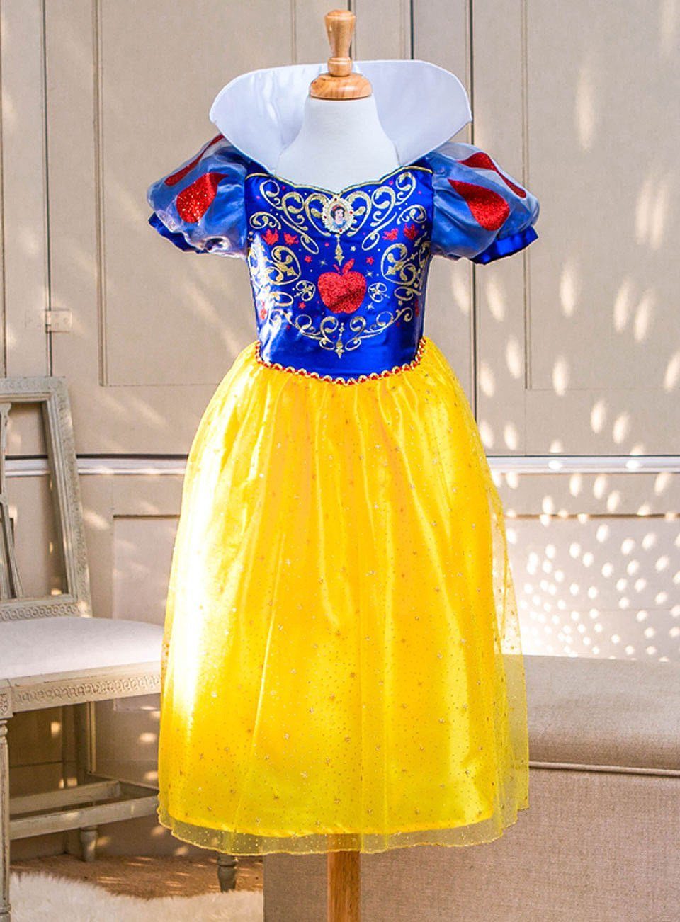 Rubie´s Kostüm  Prinzessin Schneewittchen Glitzerkostüm für, Prinzessinnenkleid mit jeder Menge Glanz und Glitter