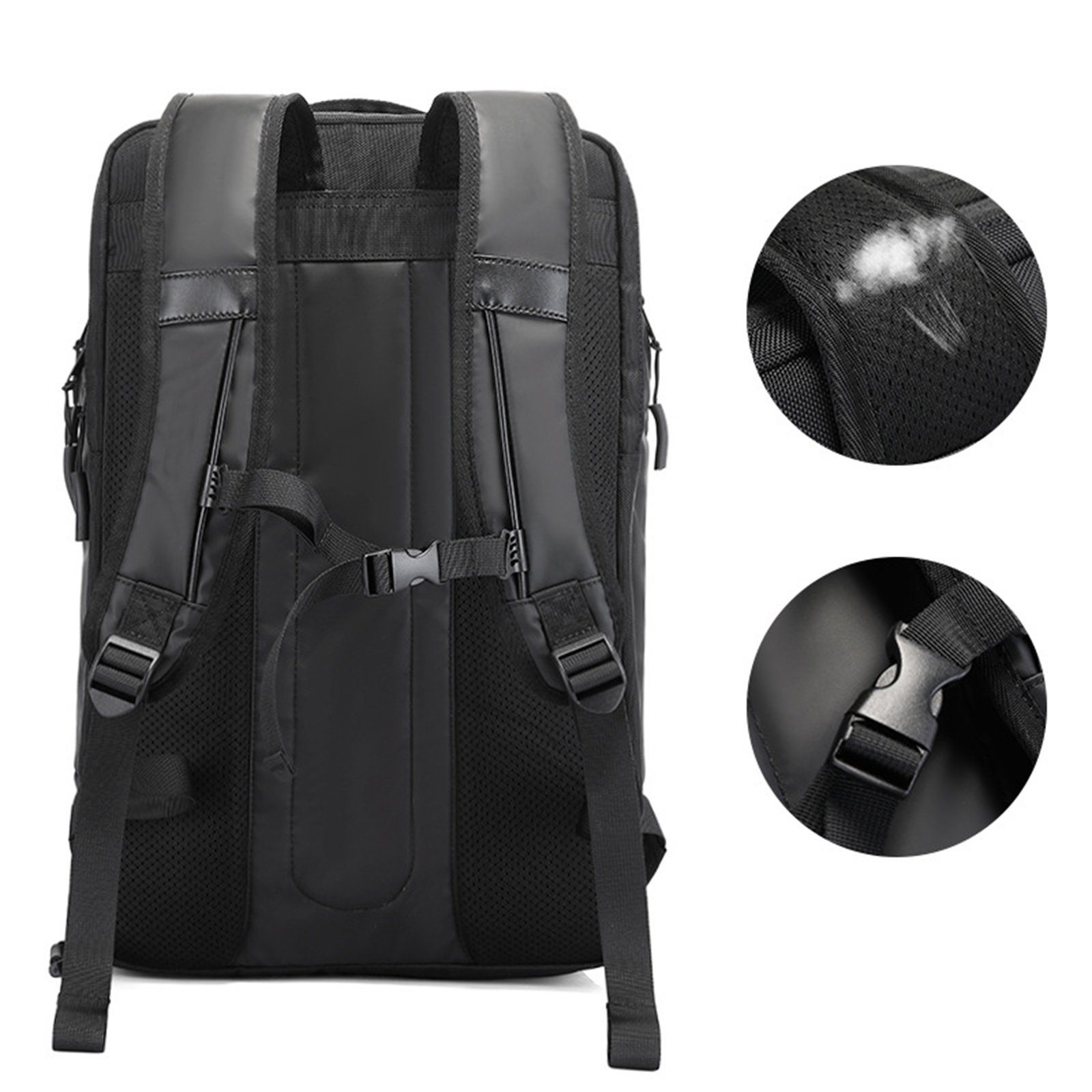 OKWISH Reiserucksack Laptoprucksack Laptop Rucksack Rucksäcke Freizeitrucksack Laptoptasche (Leder Reisen Notebook Laptop Tasche Schule Uni Rucksack Handgepäck, Schulrucksack, Sportrucksack, mit Schuhfach, Backpack mit Laptopfach), für Herren Damen J