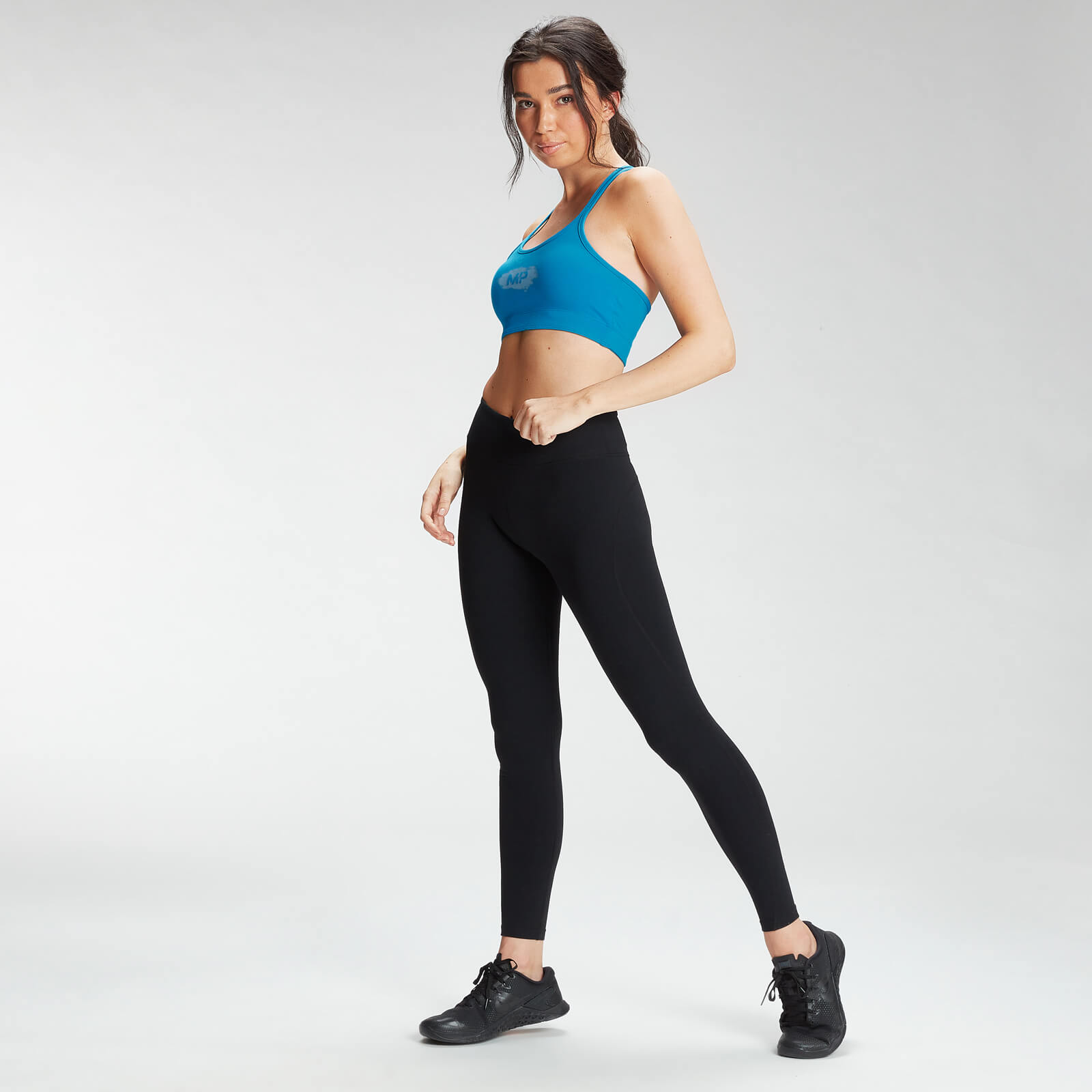 MP Women's Chalk Graphic Sports Bra - Aqua
