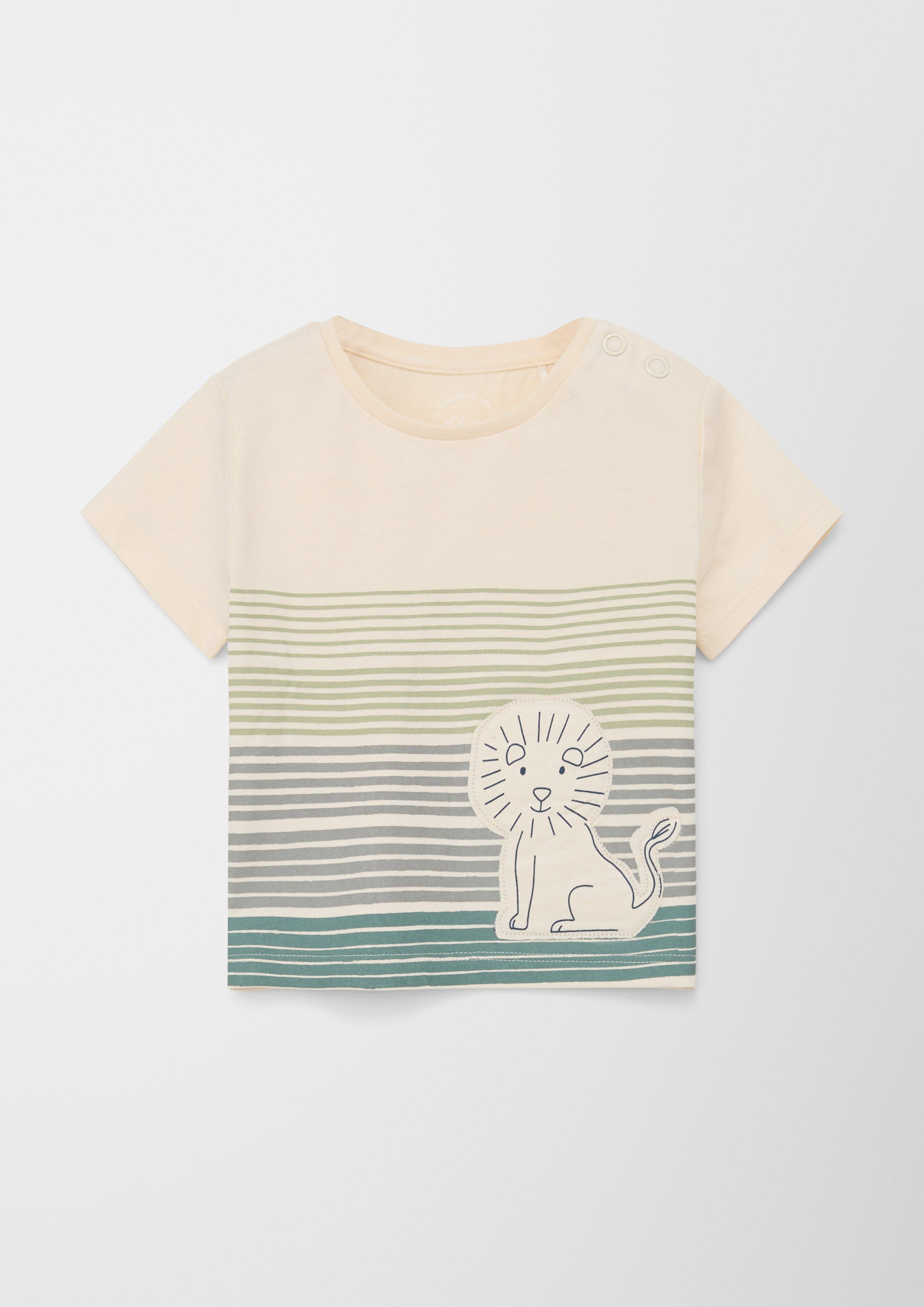 Baumwollshirt mit Applikation  2128683-0805