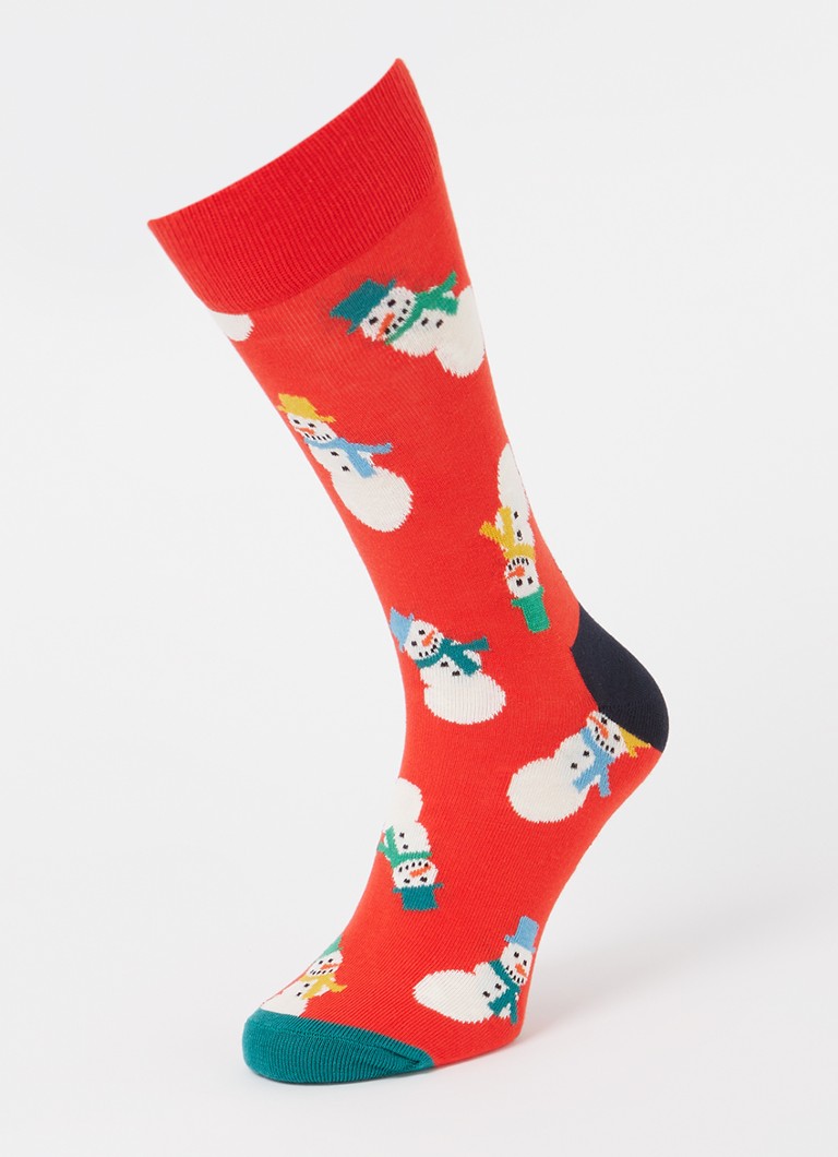Čarape Happy Socks Snowman s printom u poklon kutiji od 3 komada
