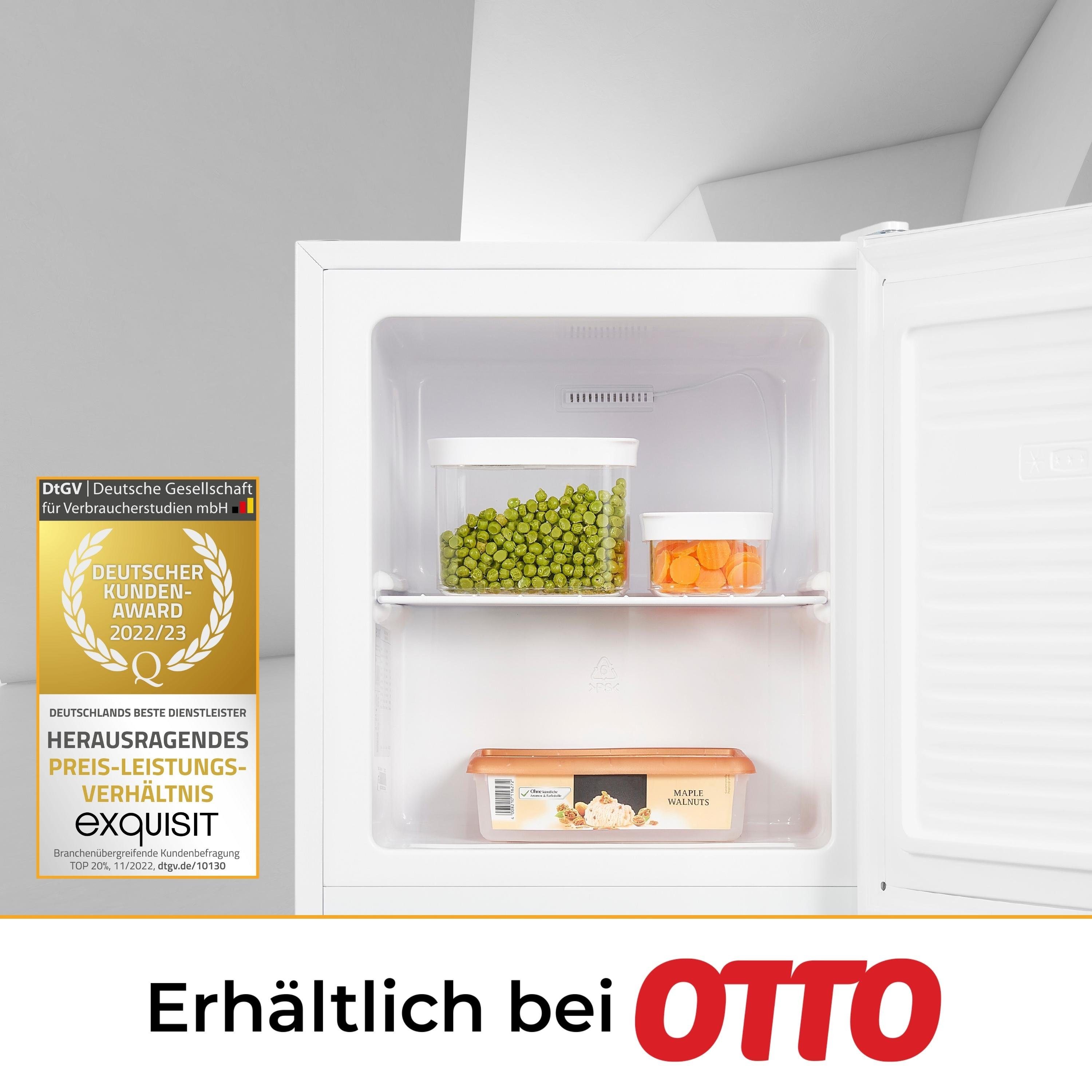 exquisit Gefrierschrank GB505-040E, 51 cm hoch, 44 cm breit, 33 l Nutzinhalt, 4* - Gefrieren, ideal als kleiner Zweitgefrierschrank