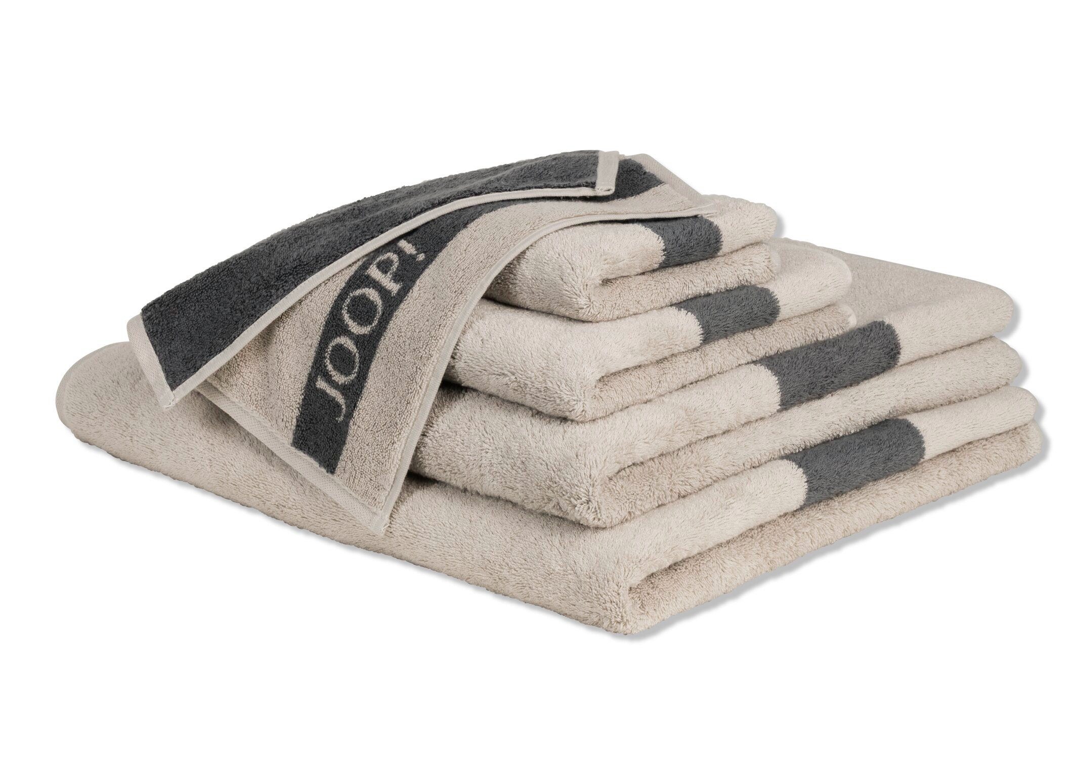 Joop! Gästehandtücher JOOP! LIVING - INFINITY DOUBLEFACE Gästetuch-Set, Textil (3-St)