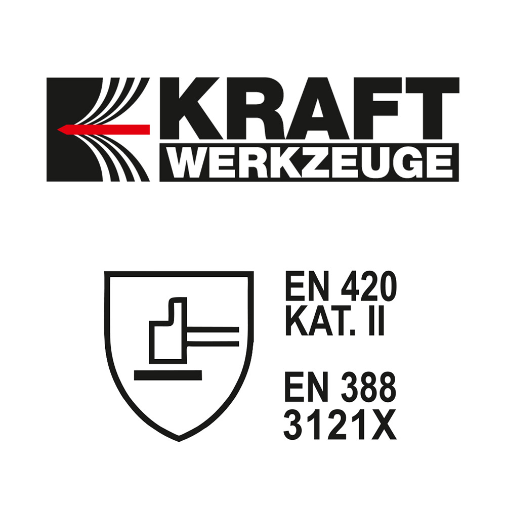 Kraft Werkzeuge Profi-Winter-Arbeitshandschuhe, Größe 9 - Schwarz