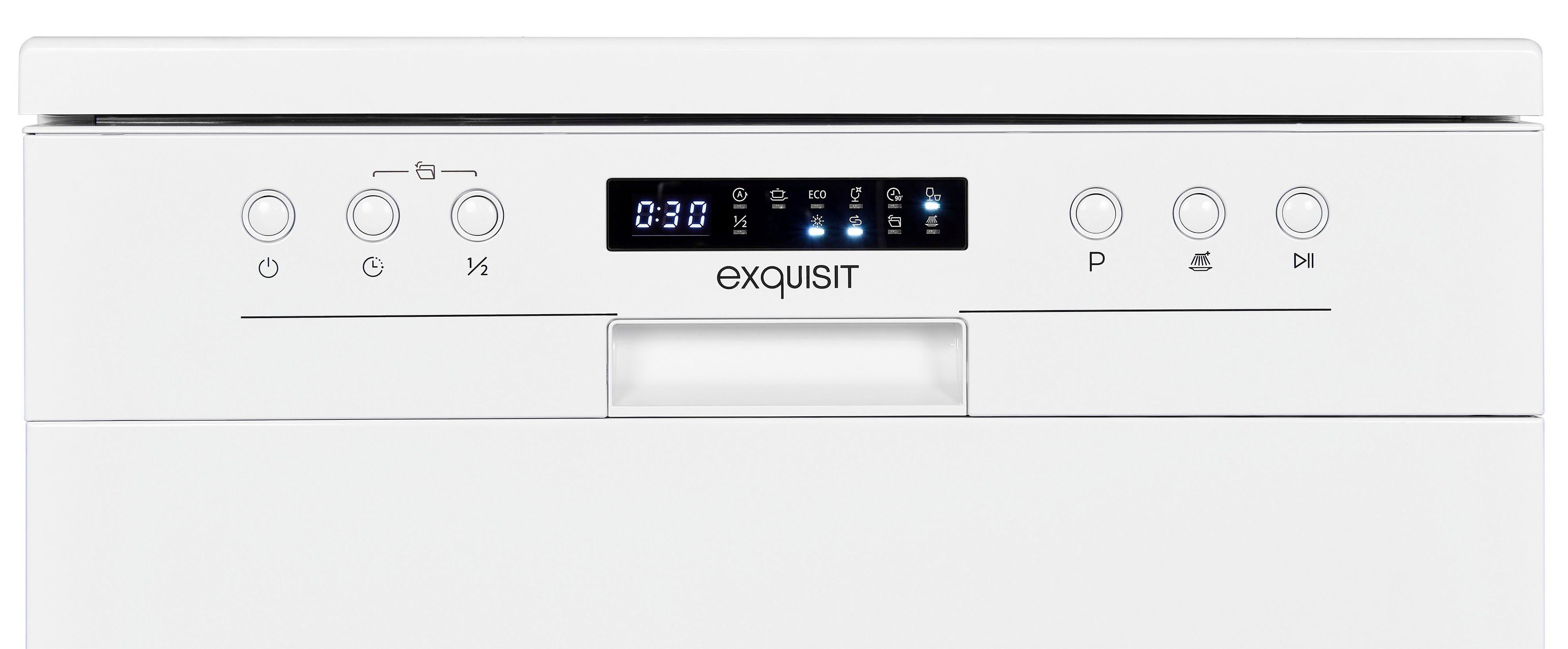 exquisit Standgeschirrspüler, GSP9414-030D weiss, 14 Maßgedecke