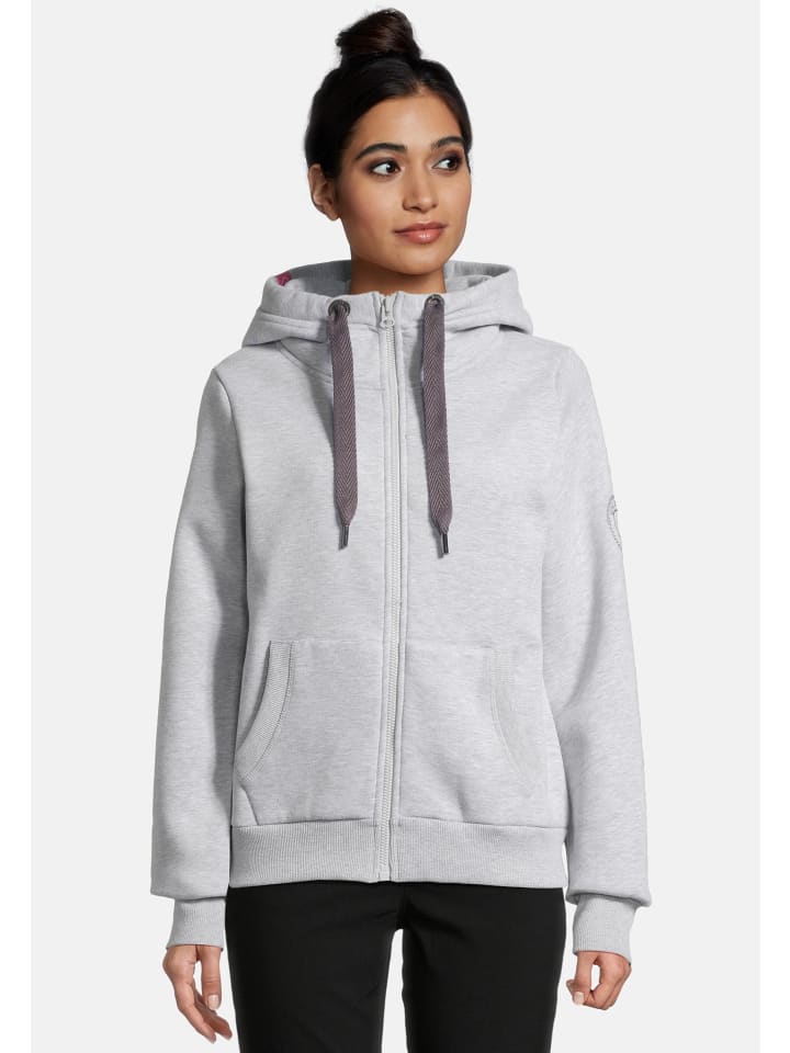 Salzhaut Sweatjacke Sööte Jacke in Grey Melange günstig kaufen