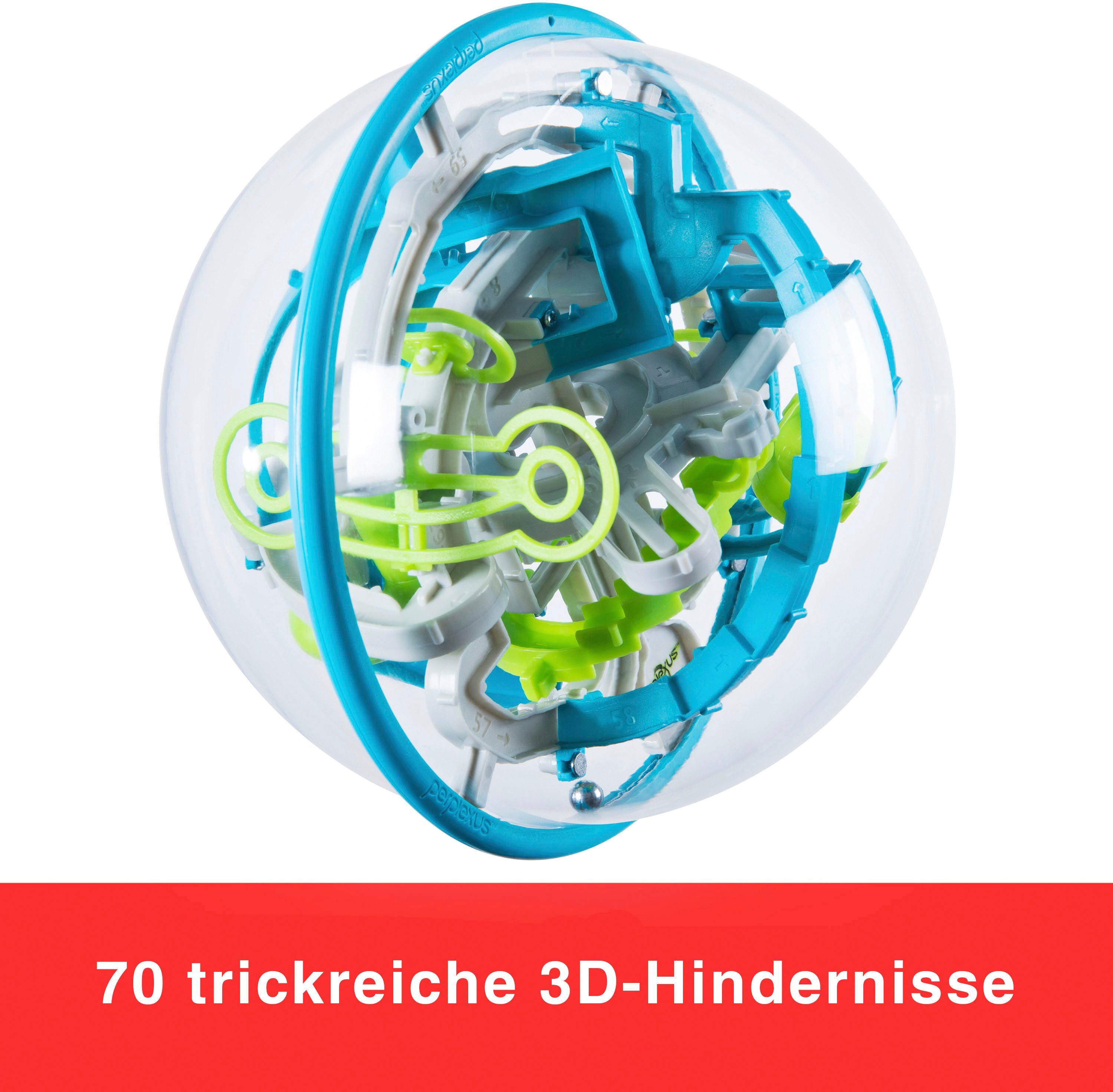Spin Master Spiel, Geschicklichkeitsspiel Perplexus Rebel, 3D-Labyrinth mit 70 Hindernissen