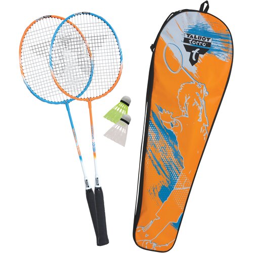 BADMINTONSET TALBOT TORRO BADMINTON-SET 2-ATTACKER, 2 SCHLÄGER, 2 FEDERBÄLLE, IN WERTIG