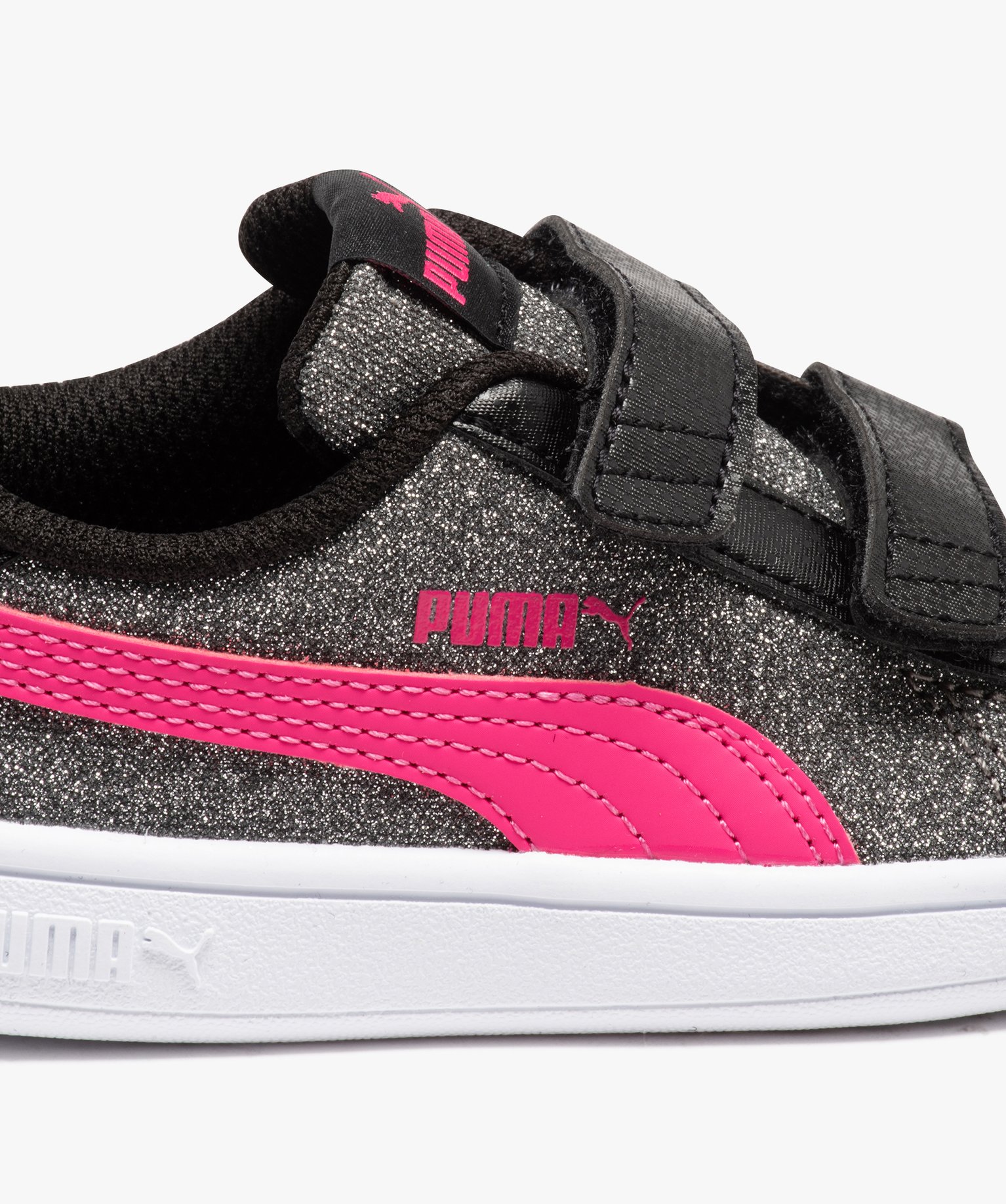 Baskets fille pailletées avec double scratch - Puma noir | GEMO