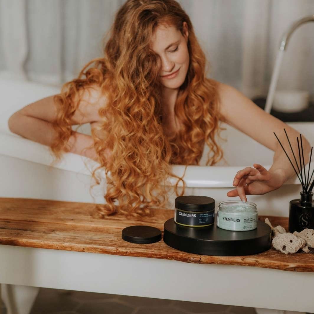 Hair & scalp scrub-shampoo Peppermint & Shea