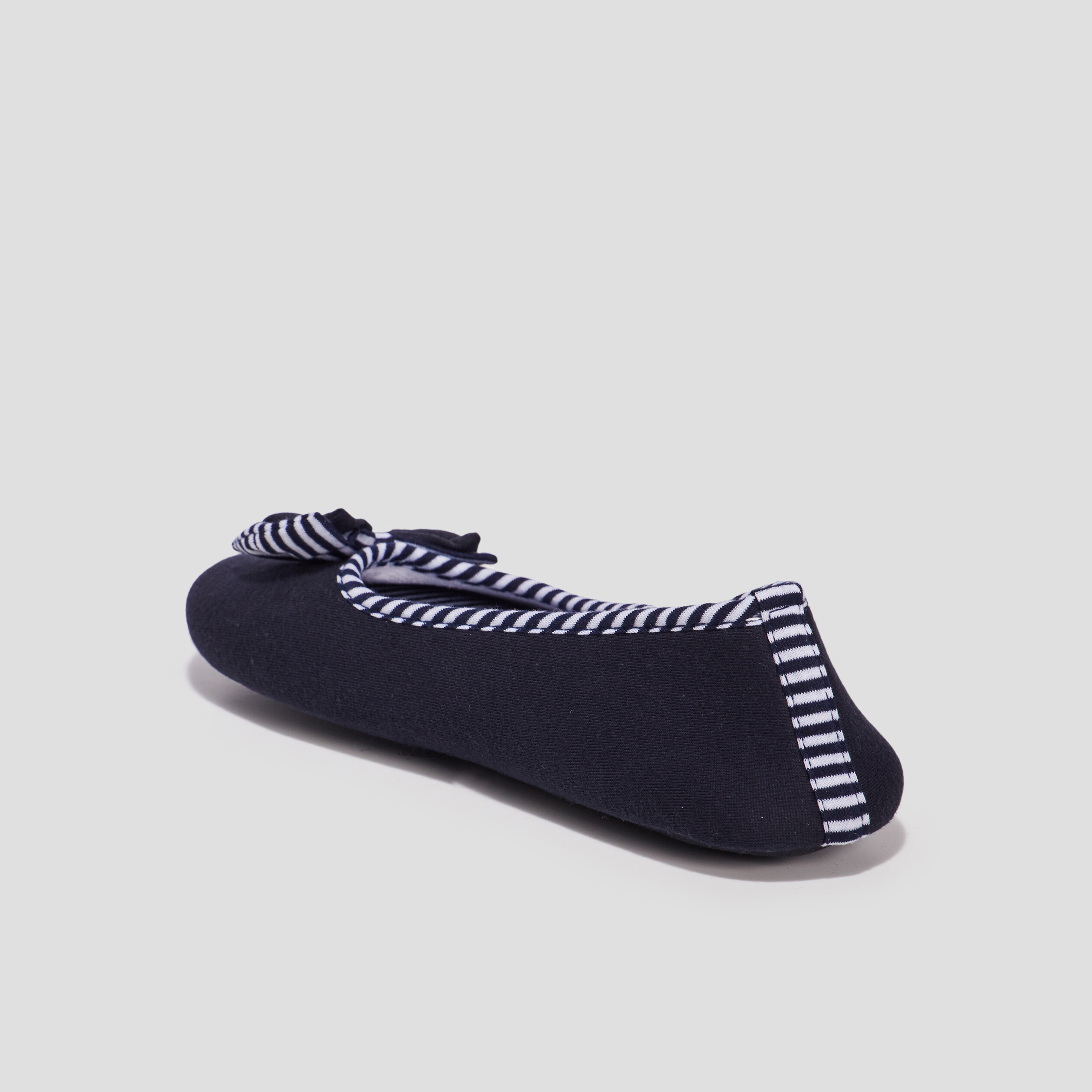 Chaussons ballerines Isotoner bleu marine femme | La Halle