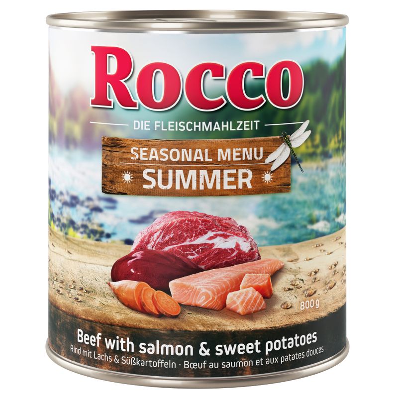 Rocco Sommer-Menü Rind mit Lachs & Süßkartoffeln