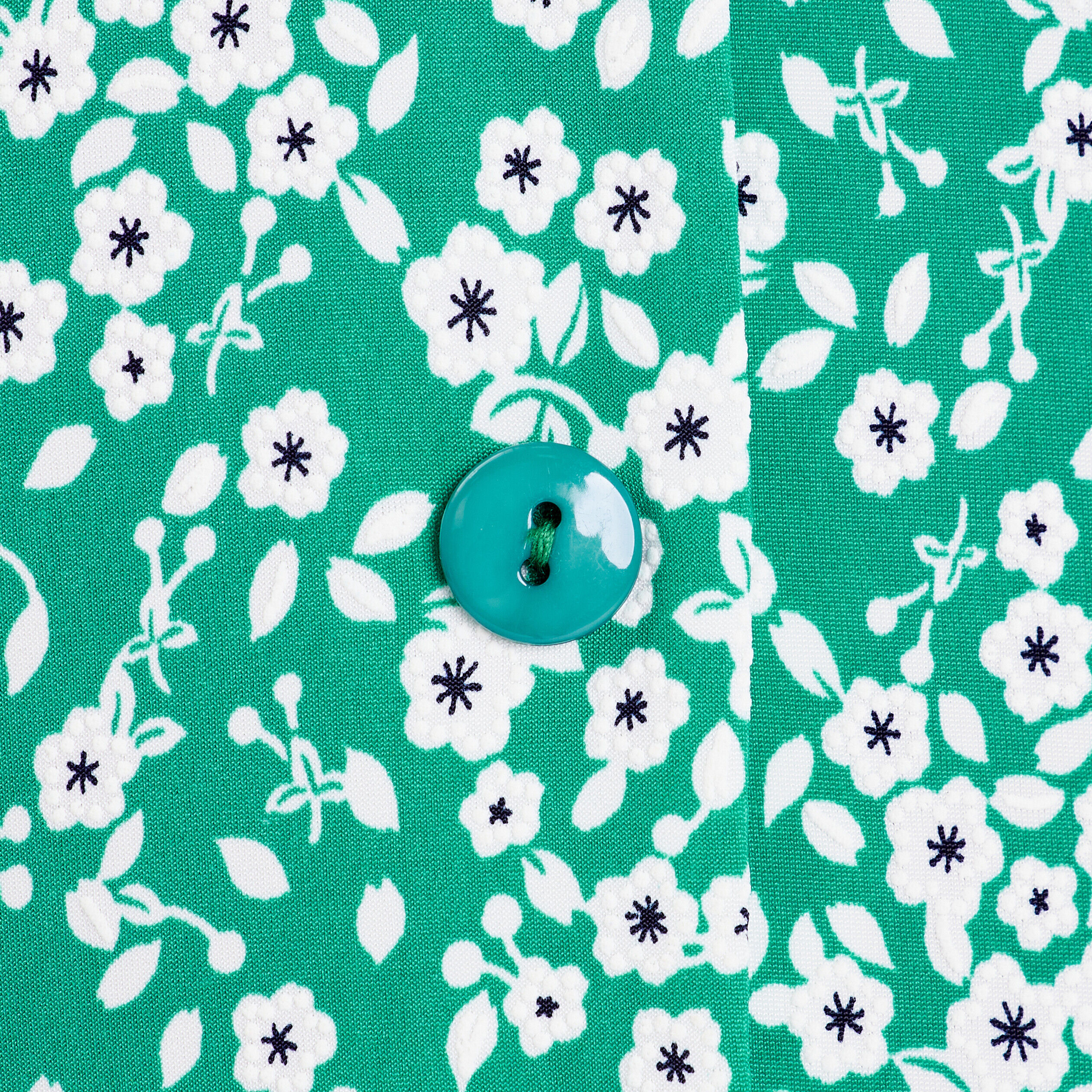 Blouse boutonnée bleu pétrole femme | Cache Cache