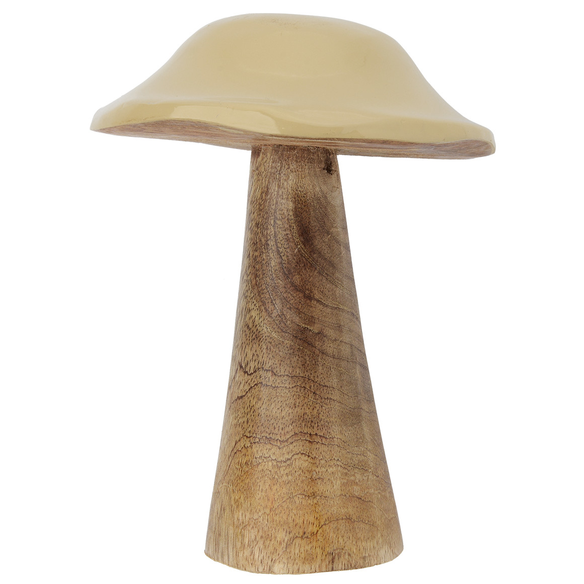Großer Deko-Pilz mit glänzendem Kopf