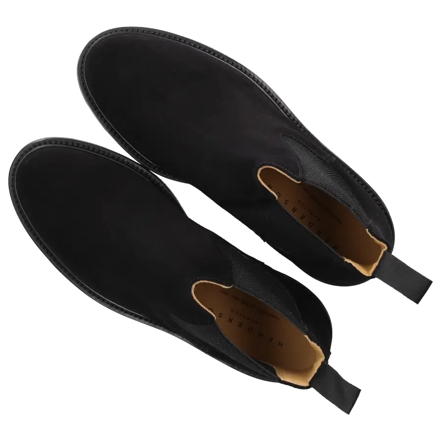 Henderson - Chelsea Boots JAMES Veloursleder - schwarz