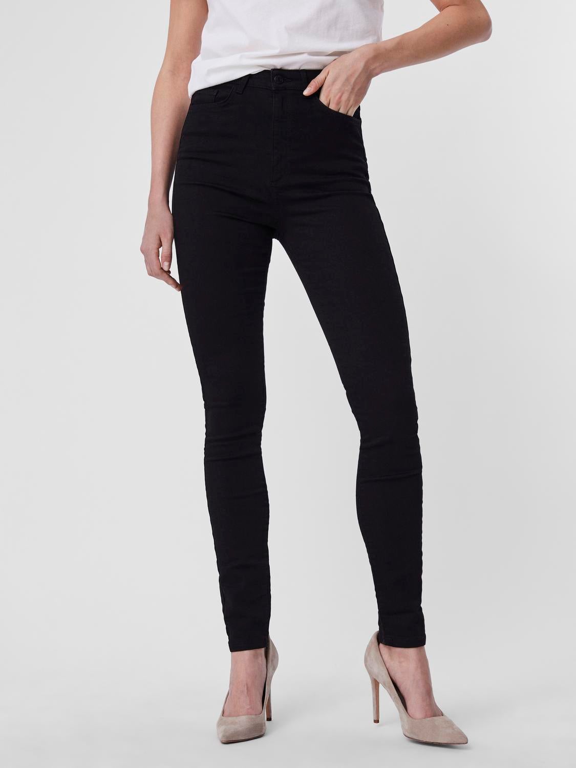 VMSANDRA Super High Rise Skinny Fit Jeans