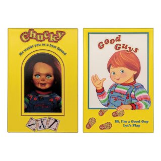 Chucky Die Mörderpuppe mit Spell Card Metallbarren Chucky (Limited Edition)