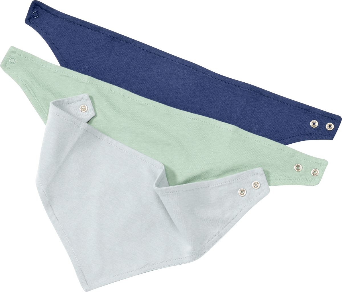 Halstücher, blau + grün, 3 St