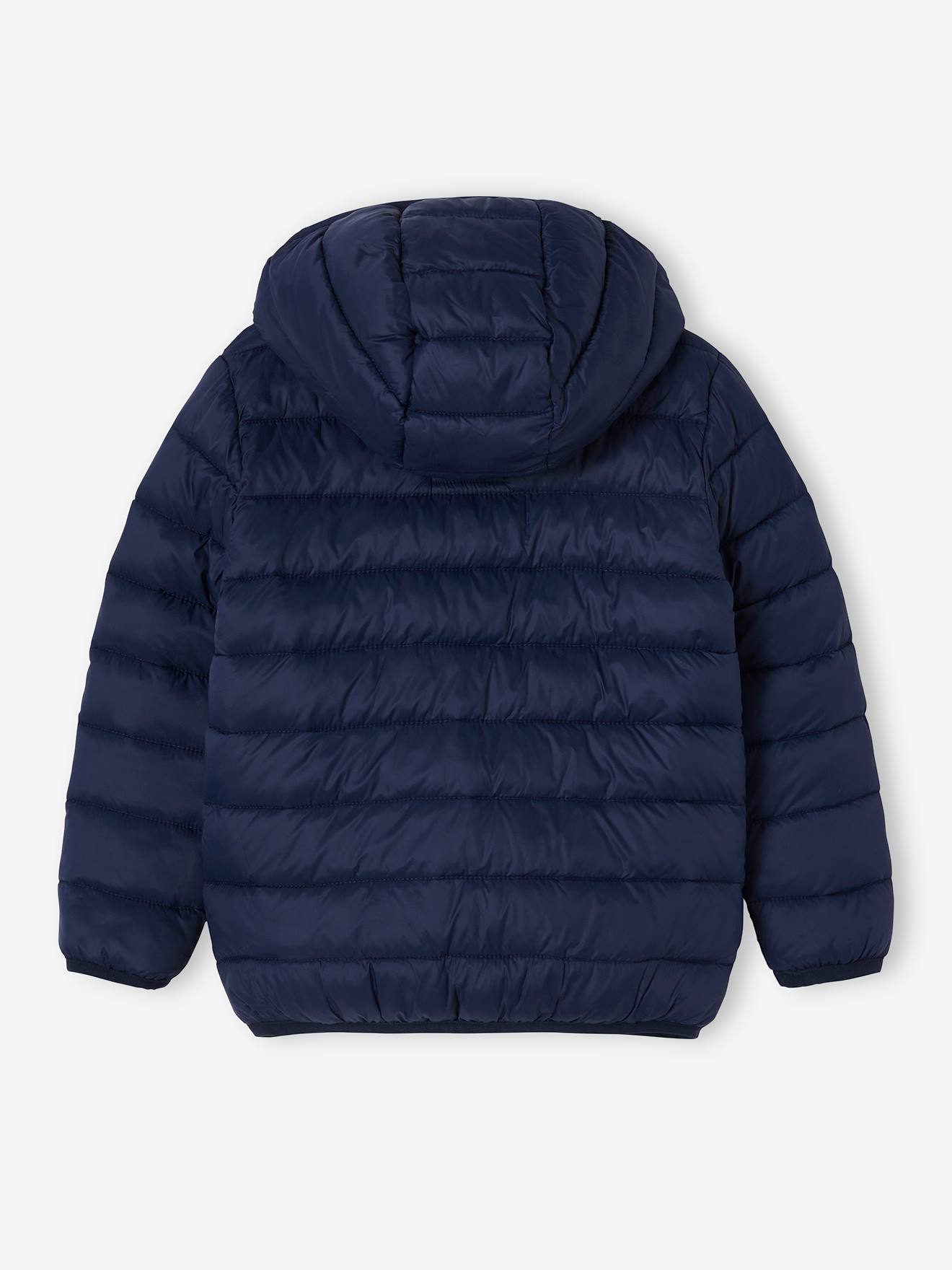 Vertbaudet Jungen Light-Steppjacke mit Wattierung aus Recycling-Polyester - dunkelgrau