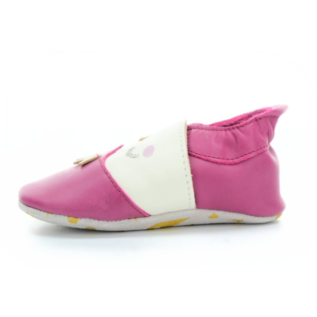 Bobux Frosty Dark Pink (Soft Sole) Krabbelschuhe