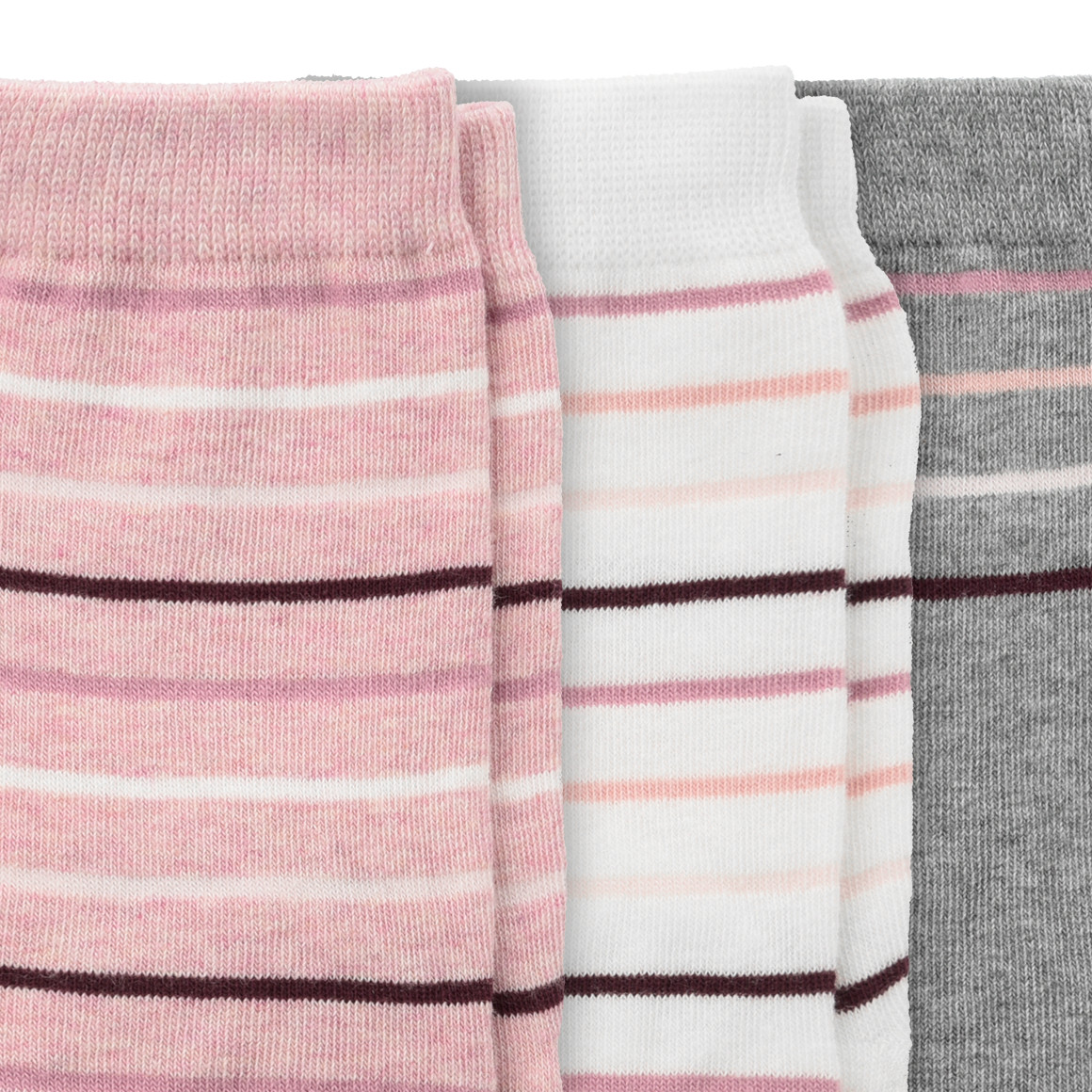 3 Paar Damen Socken mit Streifen
