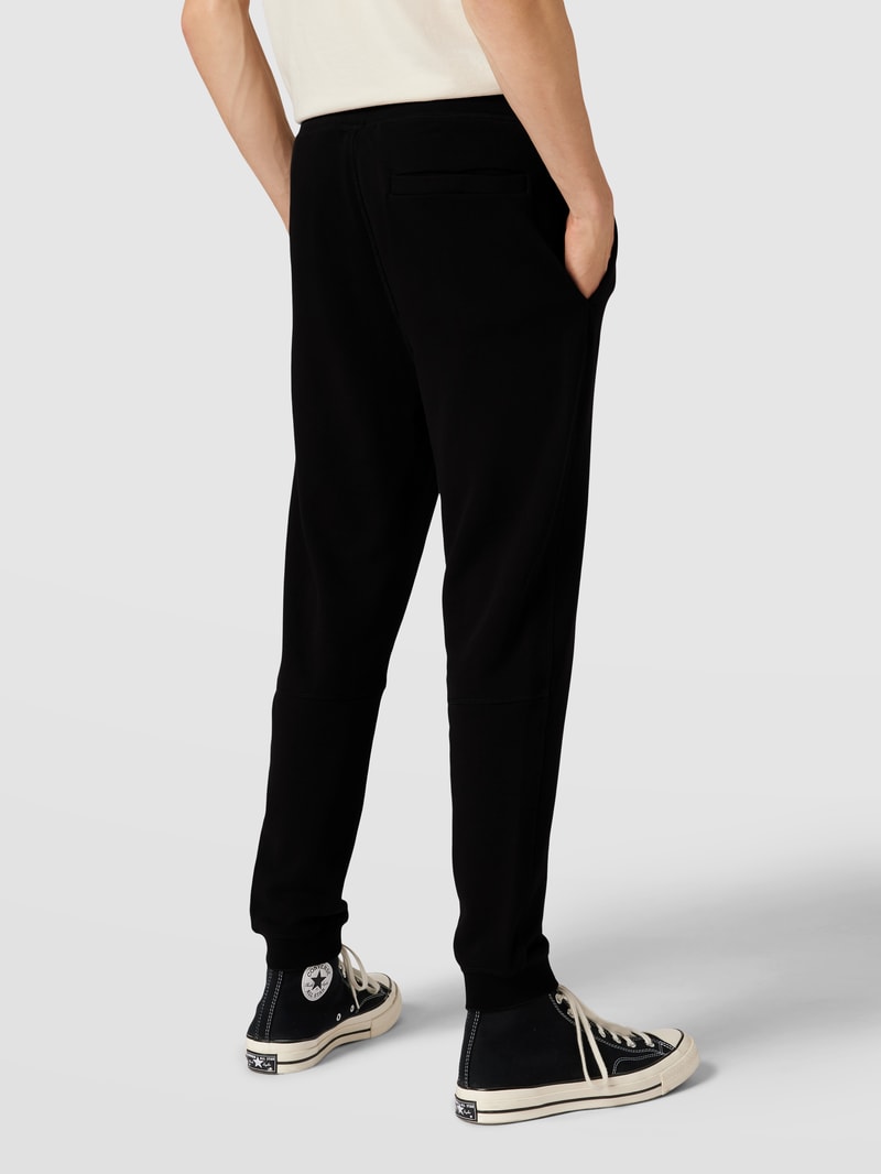 Sweatpants mit Label-Patch Modell 'Sestart' in schwarz