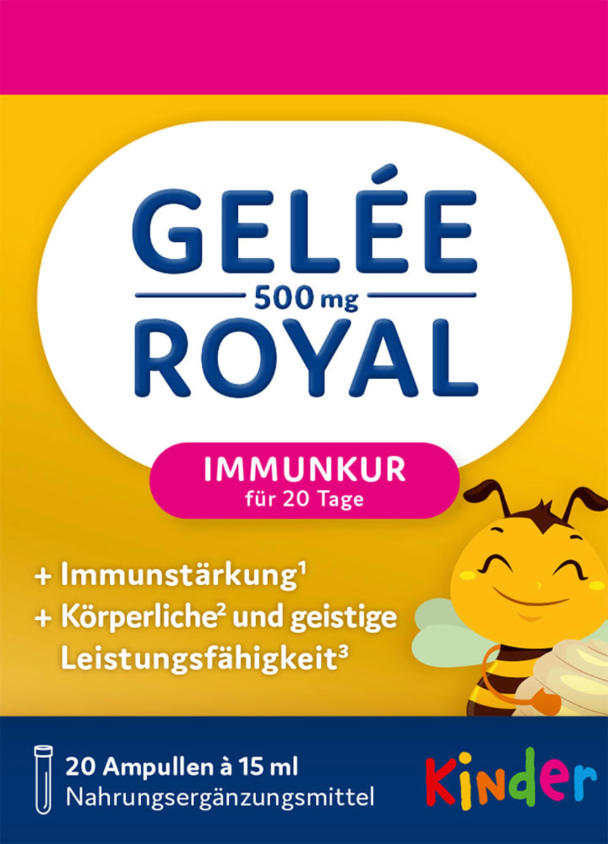 Gelee Royal 500 Kinder Ampullen Erdbeere 20 St, 300 ml