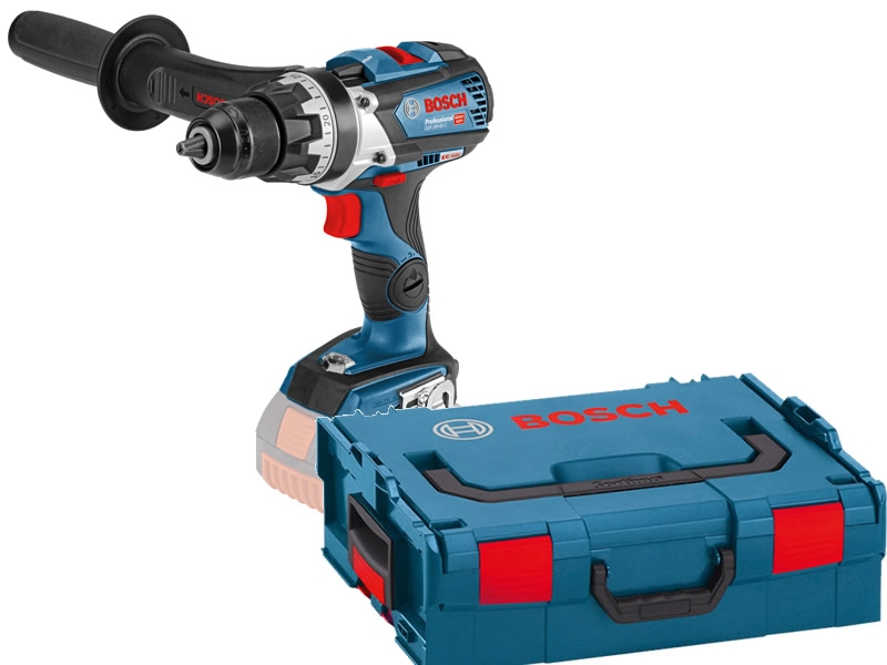 Perceuse-visseuse à percussion sans fil Bosch Blue 06019G030A GSB 18V-110C (batterie et chargeur non inclus, en boîte L-Boxx)