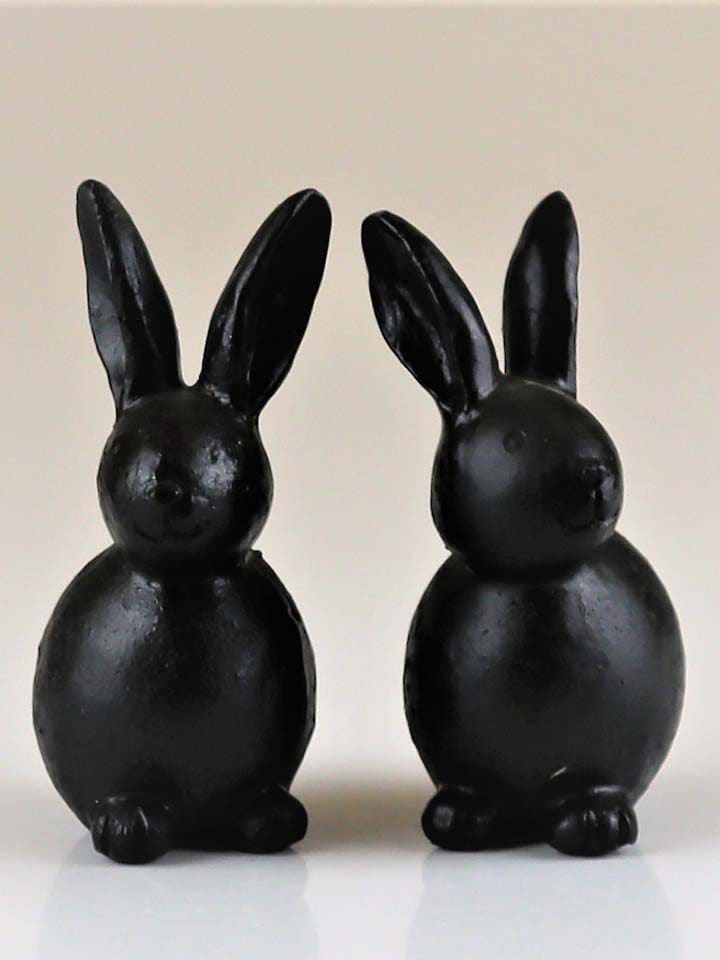 AM Design Dekofigur ''Hase'' in Schwarz - (B)5,7 x (H)13 x (T)8 cm günstig kaufen onesize
