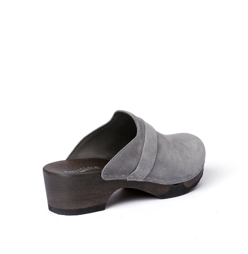 Softclox TAMINA Kaschmir grau (dunkel), Winter, Holz, Clogs, Damen, bequem Clog