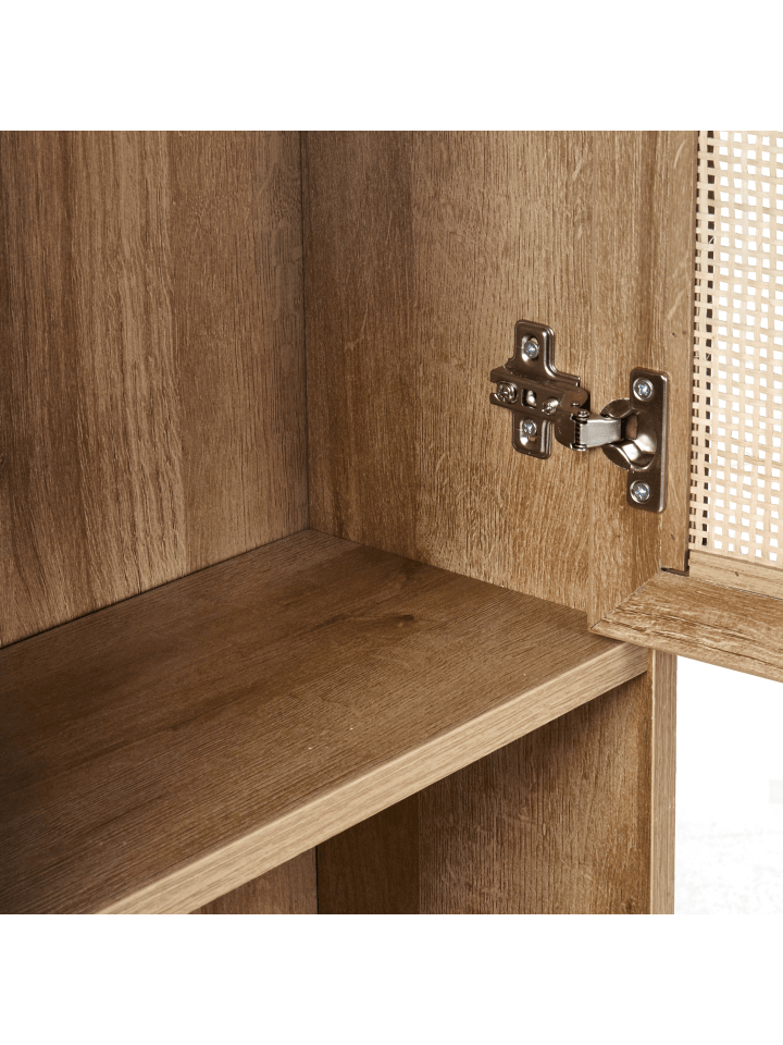 Beliani Badezimmerschrank ROSELL in Heller Holzfarbton - (W) 40 x (H) 60 x (L) 19 cm günstig kaufen onesize