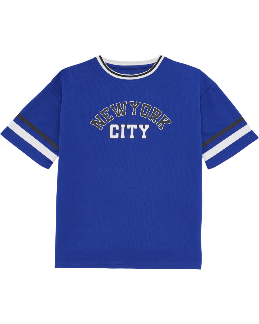 Blaues Sport-Shirt