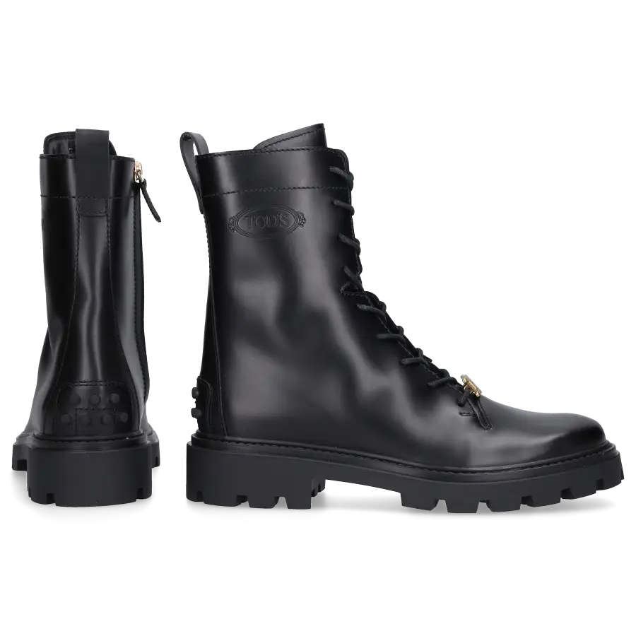 Tod's - Stiefeletten COMBAT Kalbsleder - schwarz