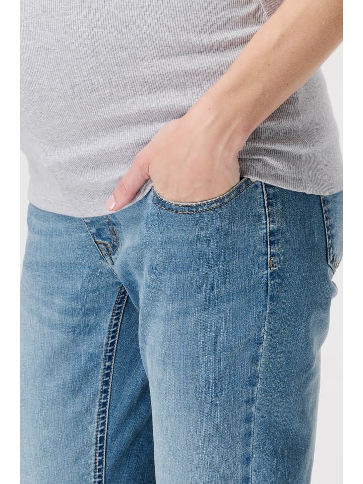 Noppies Slim Umstandsjeans Mila 7/8 in Vintage Blue günstig kaufen