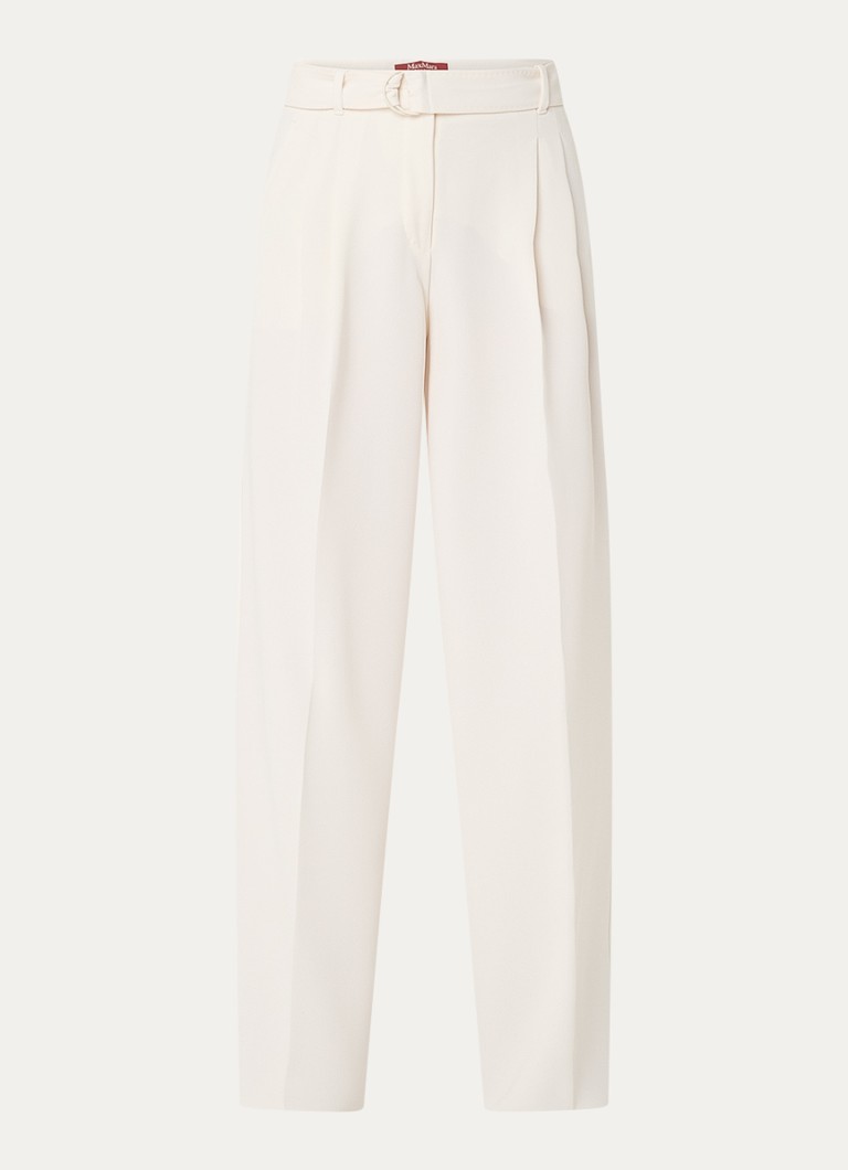 MaxMara Latina high waist straight fit trousers with side pockets