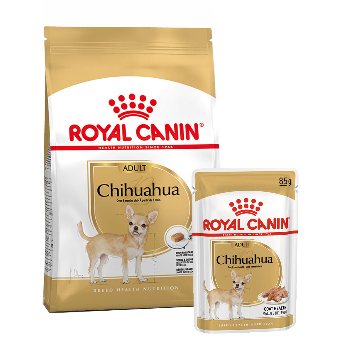 ROYAL CANIN Chihuahua Adult 3kg + Nassfutter 12x85g bei ZooRoyal