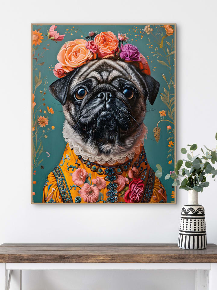 Orangewallz Gerahmter Kunstdruck 