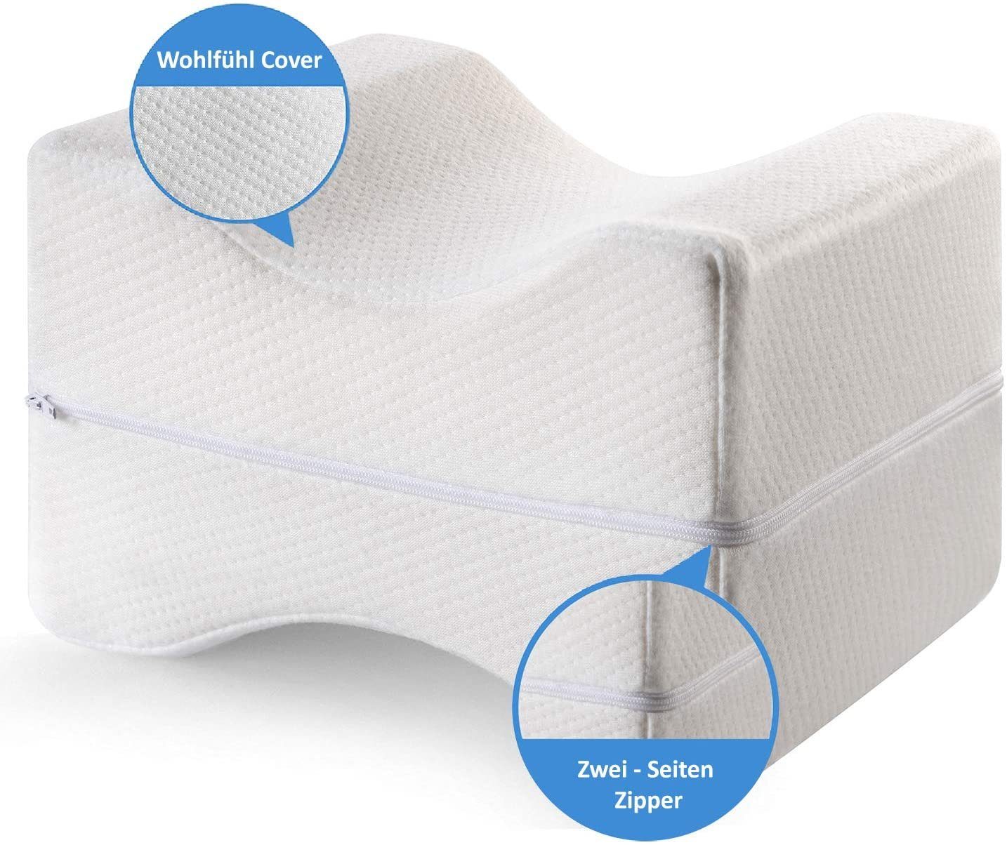 Mary's Kniekissen Mary´s Orthopädisches Kniekissen, Memory Foam, Geeignet für Seitenschläfer, Entlastung von Hüft-, Rücken- und Knie-Schmerzen, Druckentlastung, Schwangerschaft, Reha, Beinkissen…
