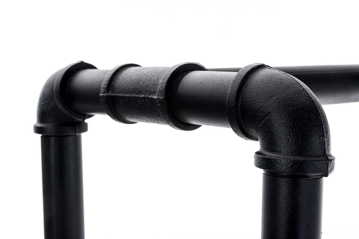 CLP Kaminholzregal Forks, BxTxH:60x30x150 cm, Industrial, mit Rollen