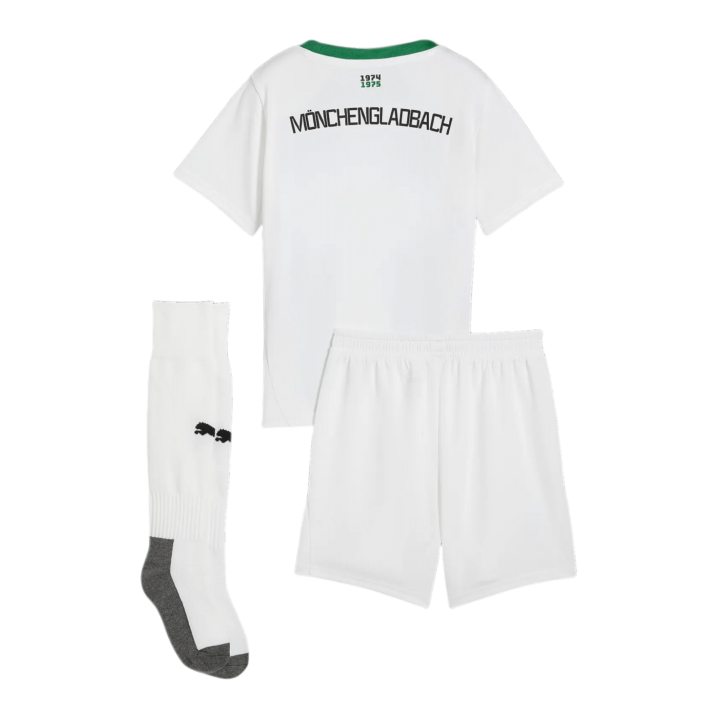 PUMA Borussia Mönchengladbach Minikit Home mit Sponsor 2024/2025 Kids Weiss F01