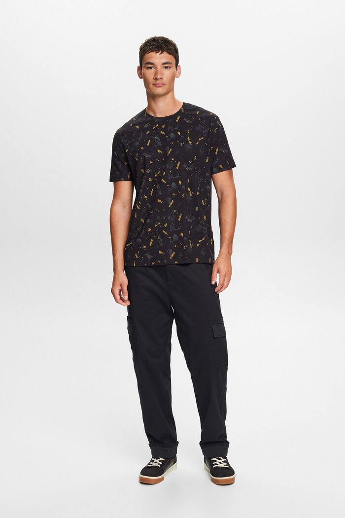 Baumwoll-T-Shirt mit Allover-Print