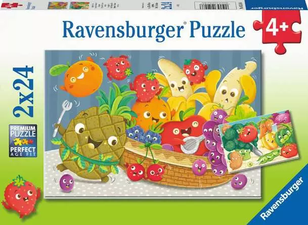 Kinderpuzzle ab 4 Jahren - Freche Früchte - 24 Teile
