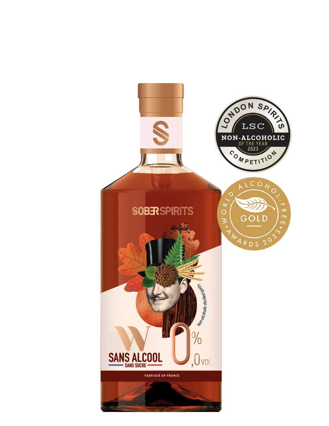 Sober Spirits : Whisky sans alcool - Gueule de joie 0° |  50 cl