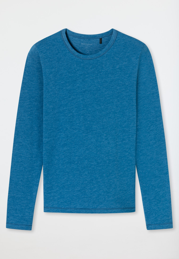 Shirt langarm unisex blau - Active