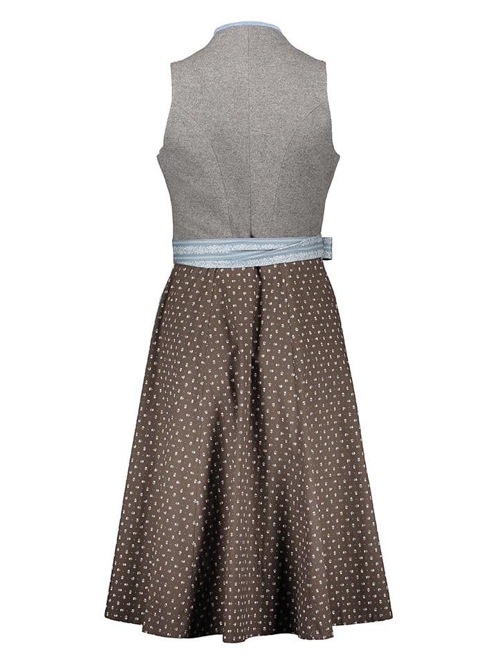 Almsach Dirndl  in Grau/ Hellblau günstig kaufen