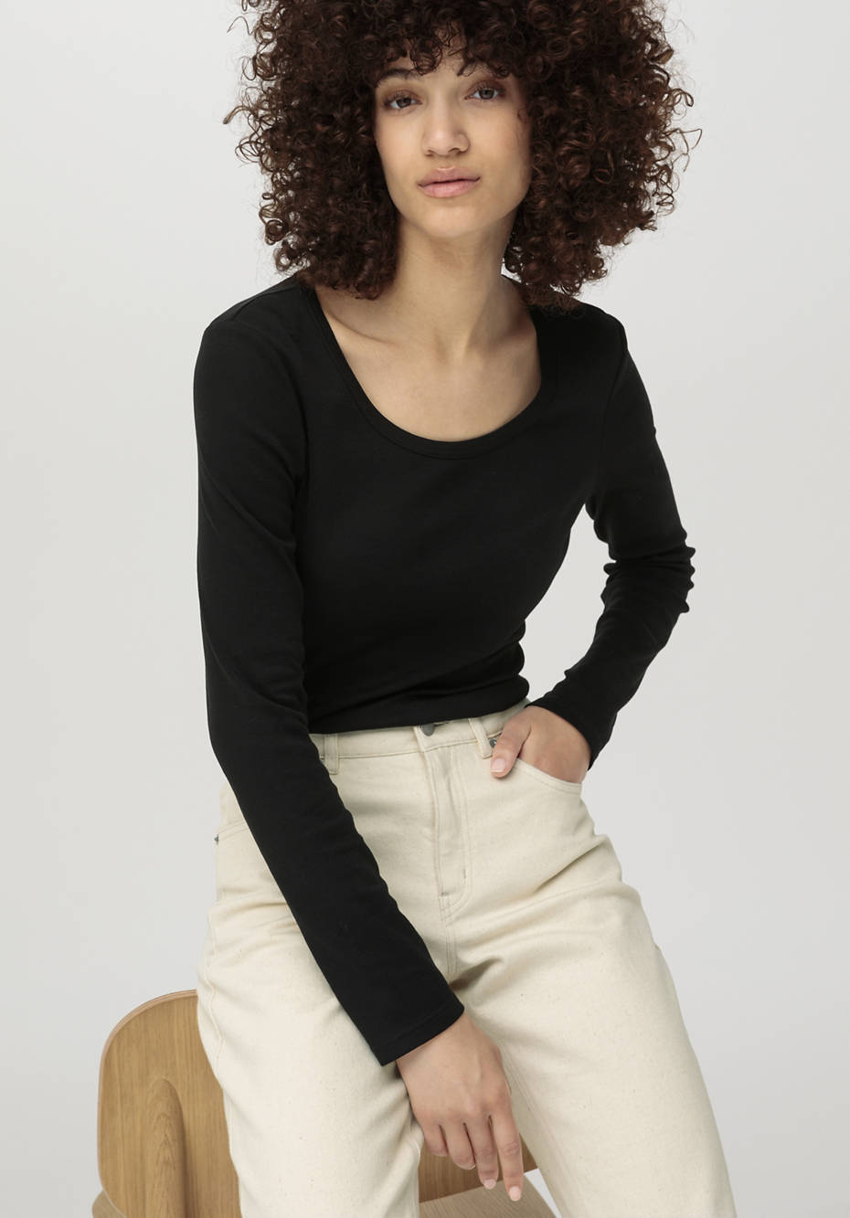 Langarm-Shirt aus reiner Bio-Baumwolle